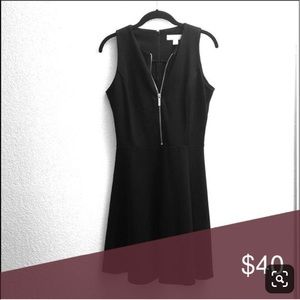 Black Michael Kors Ponte sleeveless dress